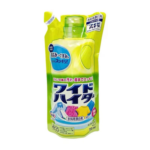 日本原装进口彩色衣物漂白剂替换袋装720ml