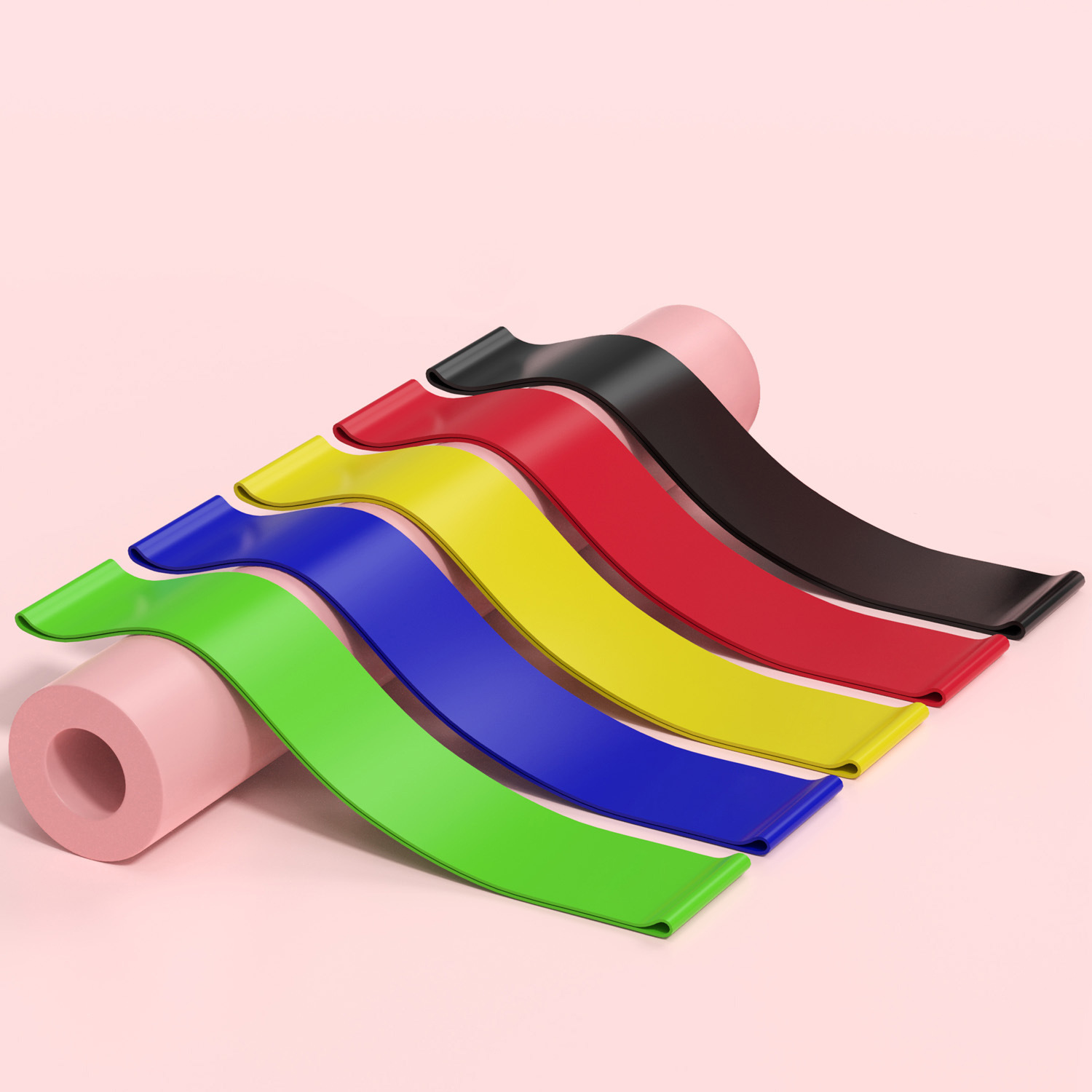 Cinturón de resistencia Cinturón de yoga Entrenamiento deportivo para fitness Cinturón de tracción de glúteos Sentadilla de piernas Cinturón elástico de baile Cinturón de estiramiento