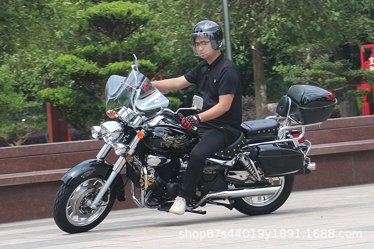 Storm Prince Motorcycle 200cc Fuel-Saving Retro Harley Prince Cruiser Street Bike
