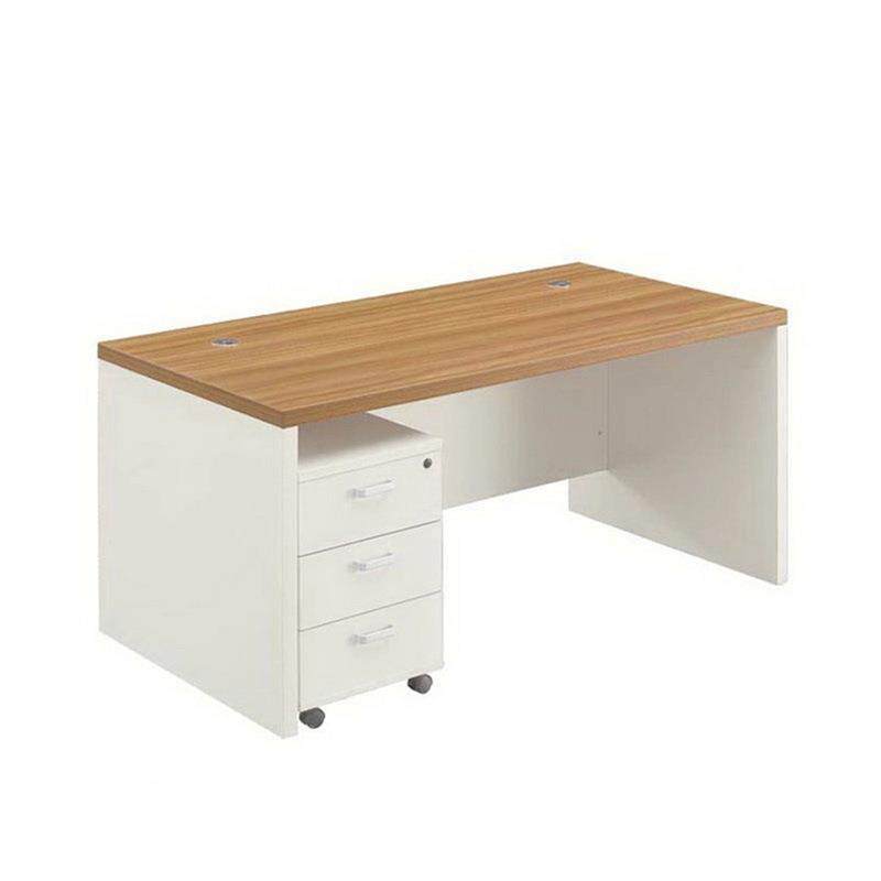 Mesa de oficina de madera fresca ejecutiva oficina de escritorio de computadora de oficina de personal de empresa fábrica de combinación