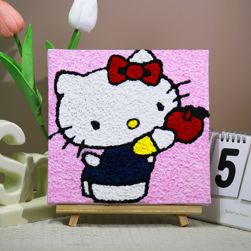 パルプ画diy材料バッグ手作り創意装飾画小学生充填画屋台半製品セット|undefined