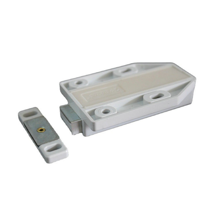 Su popular Dispositivo de rebote de puerta de gabinete de plástico de gran tamaño fuerte magnético mango libre de succión magnética decoración del hogar gabinete puerta táctil