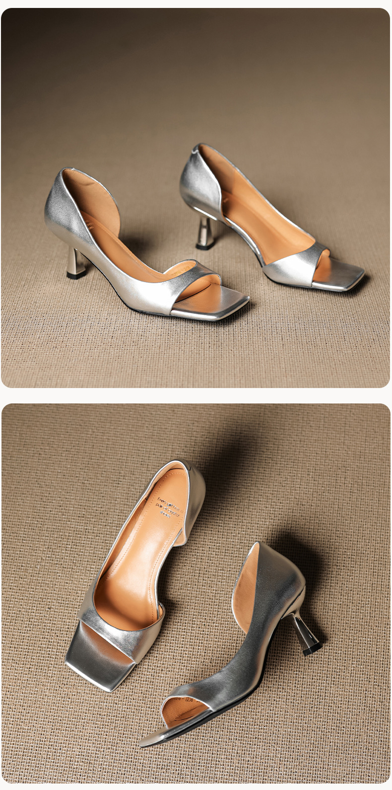 Sandal cao gót nữ hở mũi mũi vuông gót nhỏ 6 cm phong cách Hàn Quốc — đen chi tiết 28