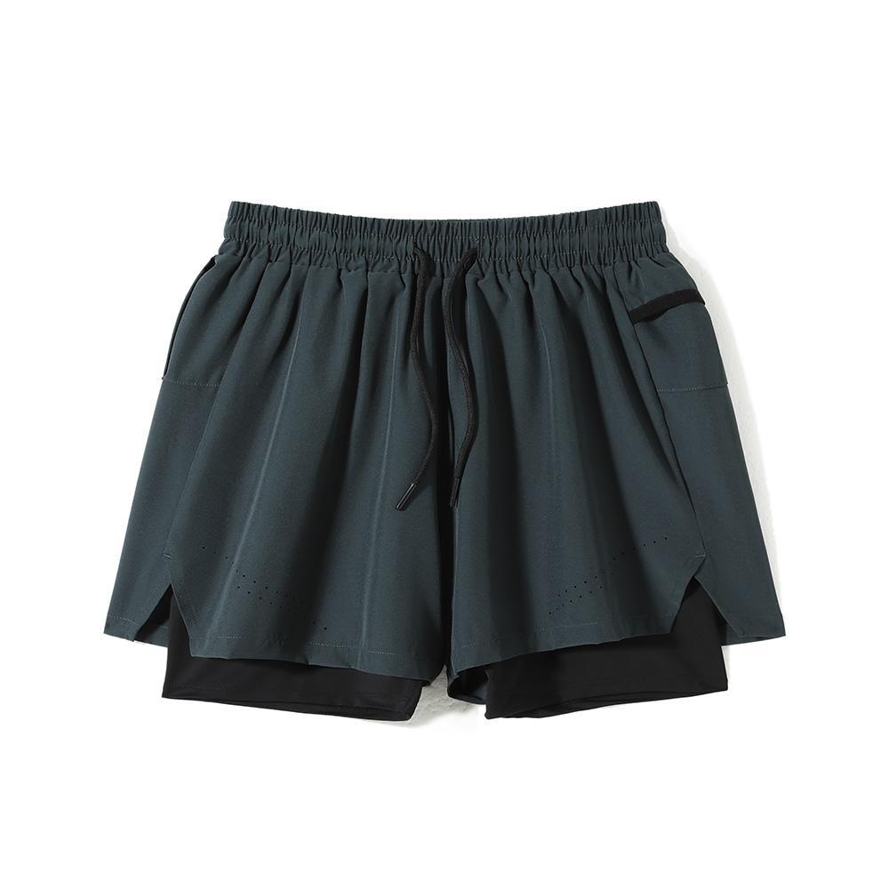 Pantalones cortos de secado rápido para hombres pantalones de maratón sueltos transpirables para revestimiento de pantalones de entrenamiento de fitness pantalones de tenis