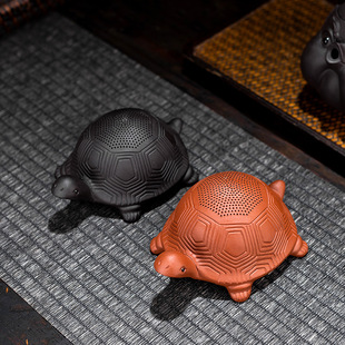 Purple sand creative tea pet decoration turtle tea strainer tea set tea ceremony accessories tea filter net tea play tea filter net small ornaments