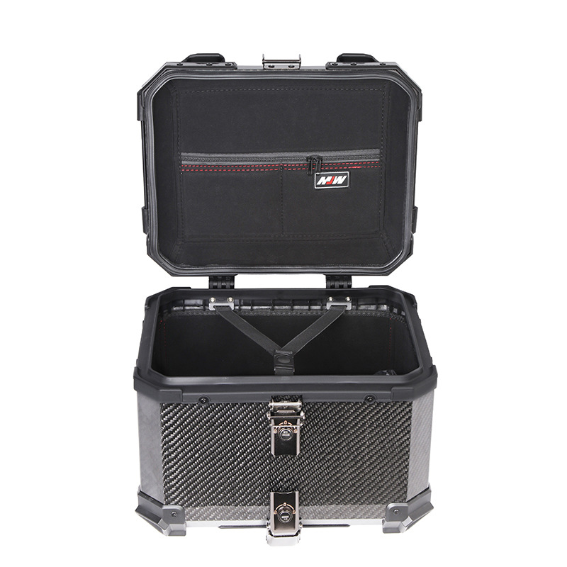Aerospace grade 12K carbon fiber tail box aluminum alloy large capacity motorcycle tail box scooter electric car trunk