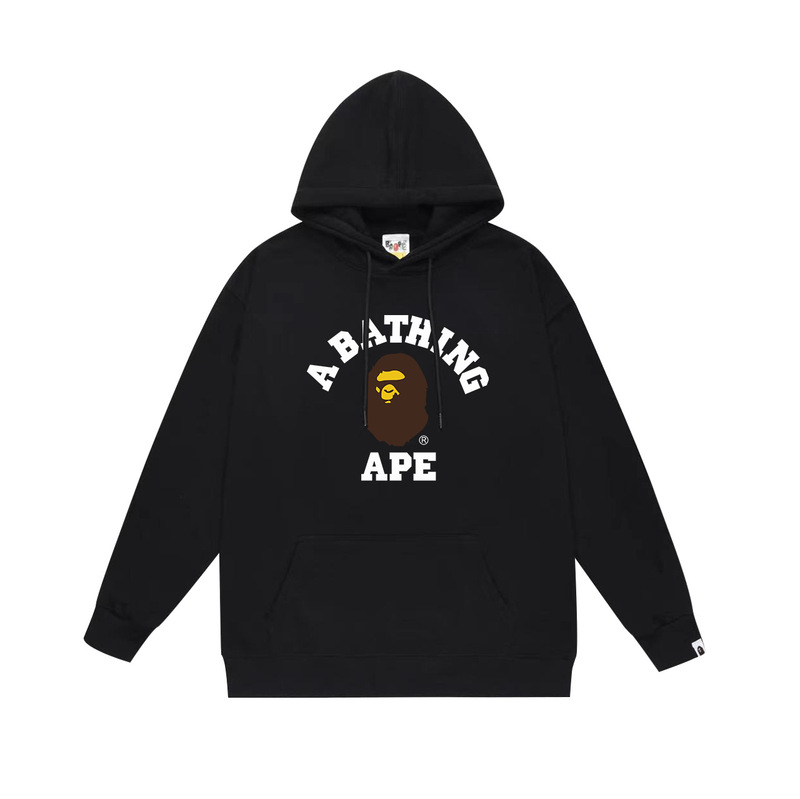 BAPE猿の頭の潮のブランドの片面のプリントは帽子の衛衣の秋冬の新型のヒップホップの潮流の男女の同項の純綿になります。|undefined