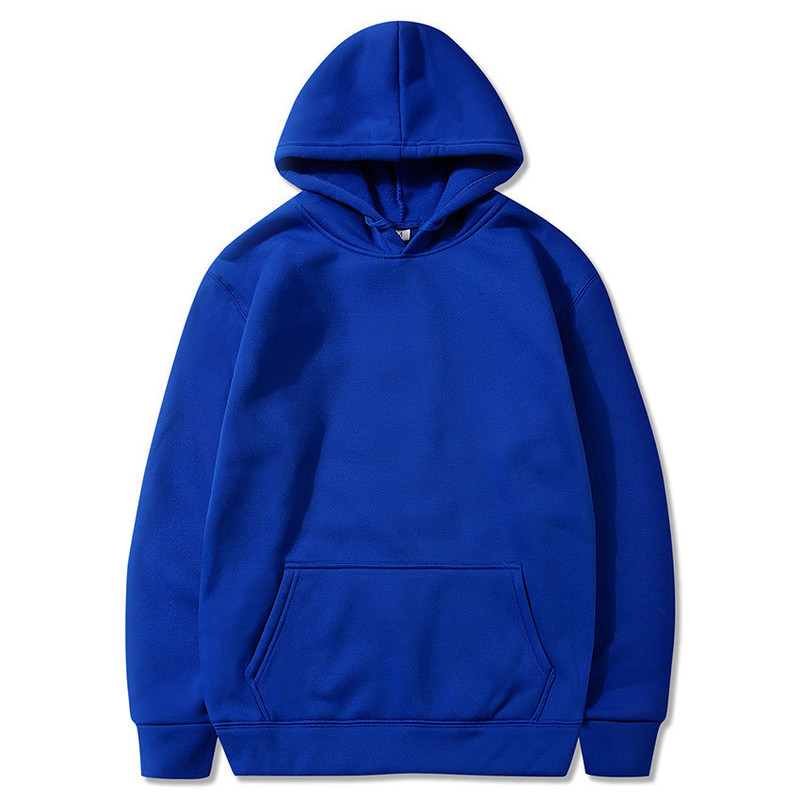 Blank Sweatshirt Custom-Made for Men and Women, Solid Color Sweatshirt with Print, European Size, Loose Casual Hoodie, Sportswear