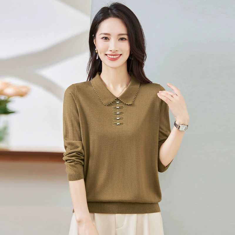 Средние и пожилые мамы в костюме Leisel Tiansi свитер