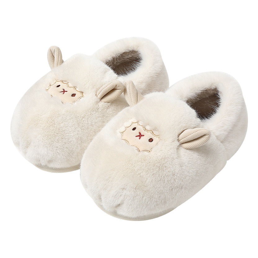 Zapatillas de algodón para mujer Otoño e Invierno hogar interior antideslizante cálido de suela gruesa pareja zapatillas de felpa zapatos de confinamiento al por mayor