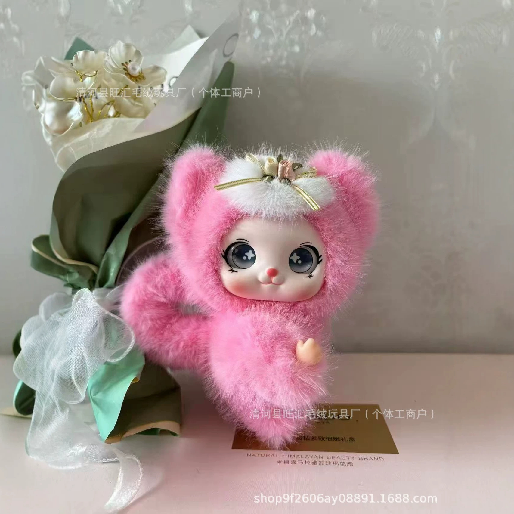 萌物家族猫咪玩偶可爱公仔娃娃机跨境精品挂件挂包钥匙扣