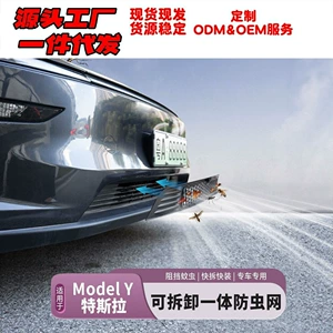 Suitable for Tesla Model 3/Y, this is a detachable, all-in-one insect screen and car modification accessory, serving as a protective cover for the front grille