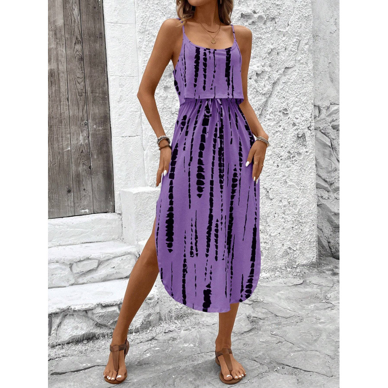 スポット外国貿易アマゾン独立ステーションクロスボーダーヨーロッパとアメリカの服夏の新しいファッションレトロサスペンダードレストレンド|undefined