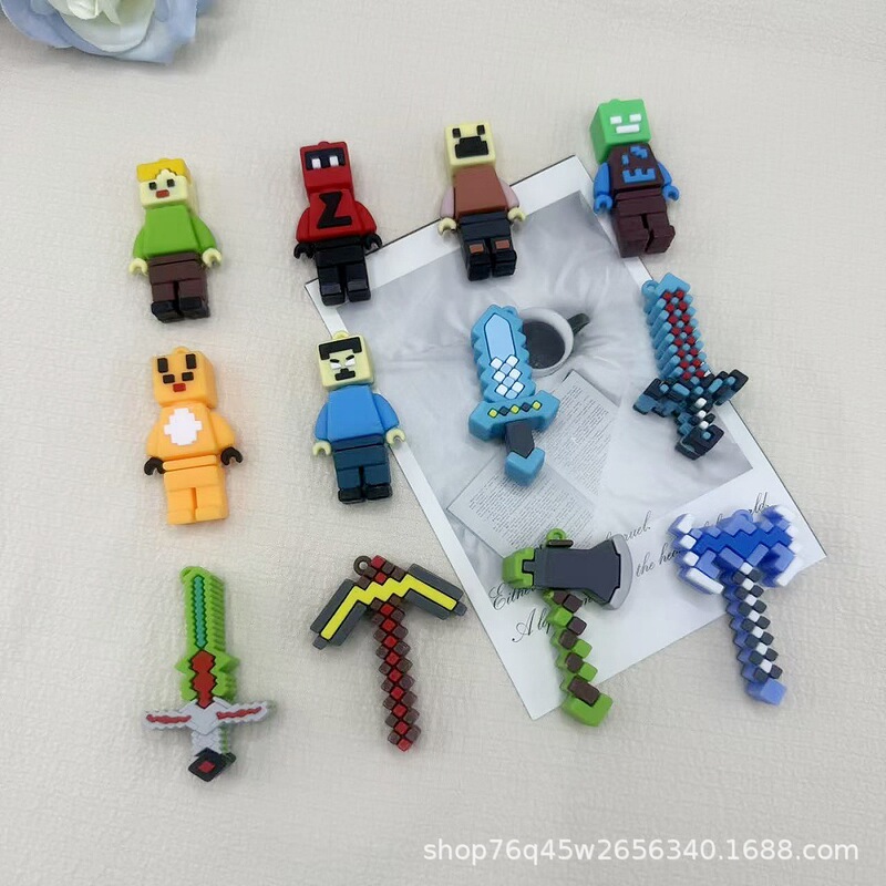 Cross-Border Pixel World Block Keychain Blind Box Steve Backpack Pendant Doll Car Bag Accessories Wholesale Cross-Border Pixel World Block Keychain Blind Box Steve Backpack Pendant Doll Car Bag Accessories Wholesale
