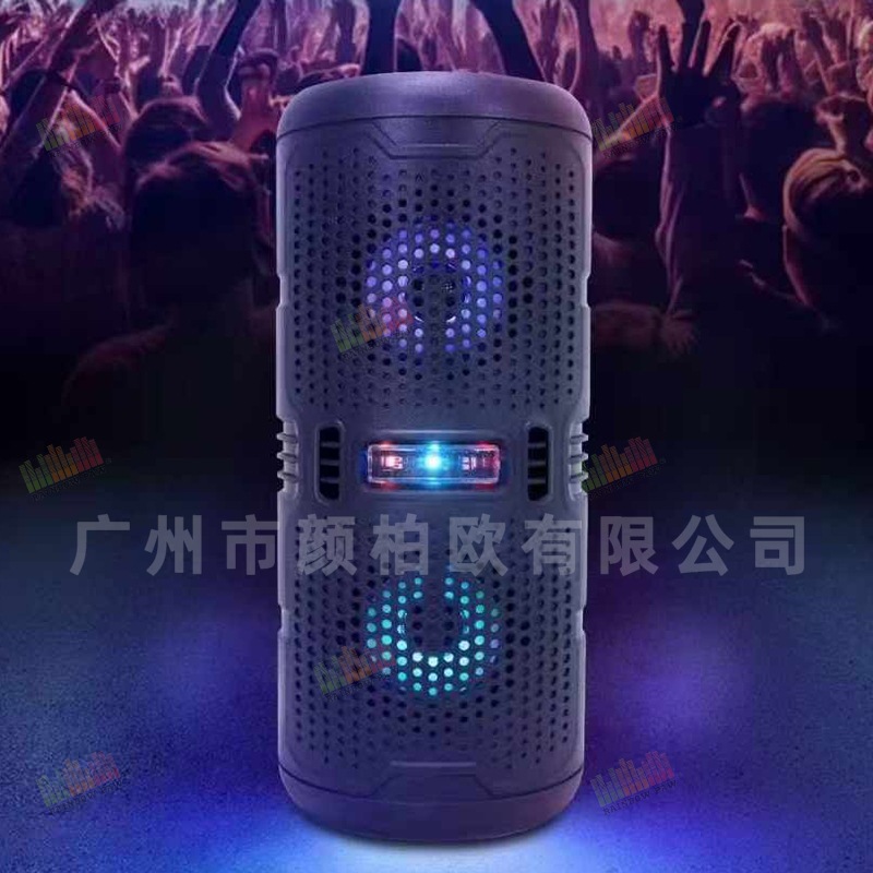 Venta directa de fábrica KTS al por mayor KTS-2205 al aire libre portátil doble altavoz Bluetooth inalámbrico de 3 pulgadas