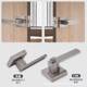 Three-pole heavy-duty handle door lock wholesale cross-border room door bedroom door
