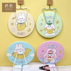 化粧鏡日系かわいいバナナウサギ少女心大デスクトップ化粧鏡は学生寮の携帯鏡を吊るすことができる