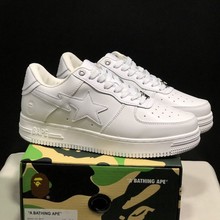 BAPESTA low dunk滑板青年马卡龙蓝绿粉潮流休闲vibe撞色低帮板鞋