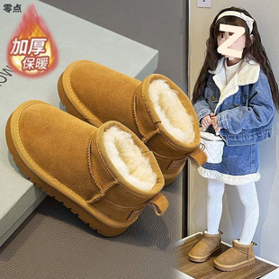 ͯЬѩ����2025�����¿�Ӻ�ů��ë�qѩ��ѥ��Ůͯ����Ь���l