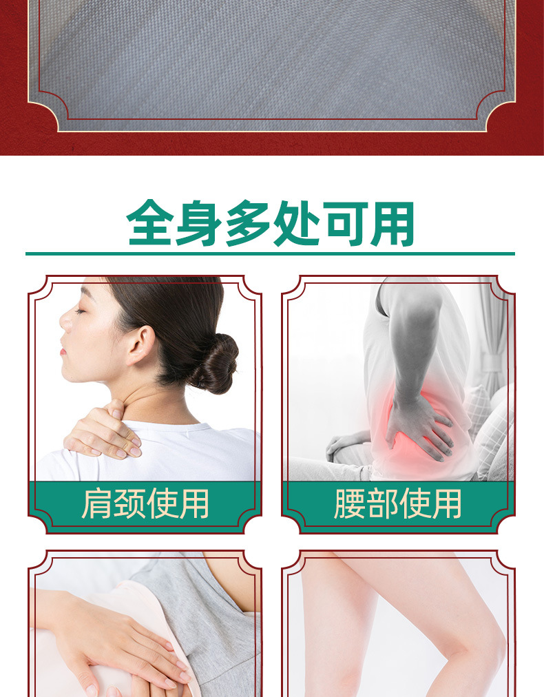 Smokeless Moxa Stick Box Wooden Moxibustion Device for Home Use Waist Abdomen Back Neck 54 Rolls preparation