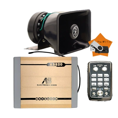 Car horn/tweeter voice amplifier, 12V high-power alarm