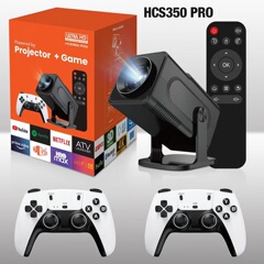 クロスボーダー HCS350PRO プロジェクター Bluetooth ゲームパッドプロジェクター HD Android スマート wifi ゲームコンソール