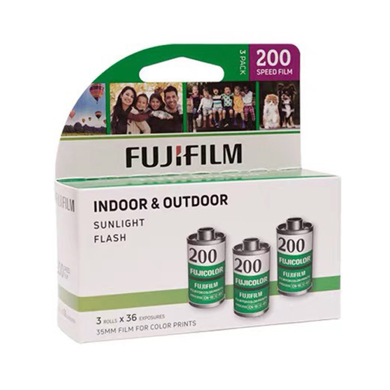 Fujifilm C200 Color Negative Film 36 Rolls for Point-And-Shoot Cameras, Single Roll Price, One Box Contains Three Rolls