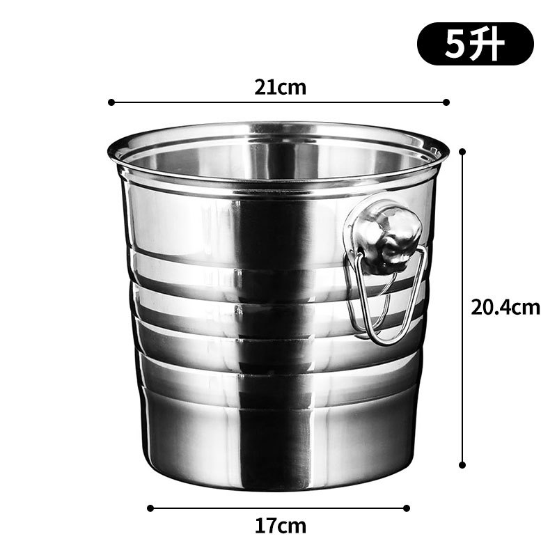 Bar de hielo de acero inoxidable de alto valor de cara bar de champán cerveza comercial vino tinto hogar creativo pequeño hielo bar