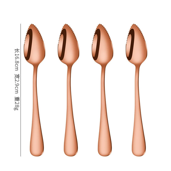 Rose gold grapefruit spoon [pack of 4]