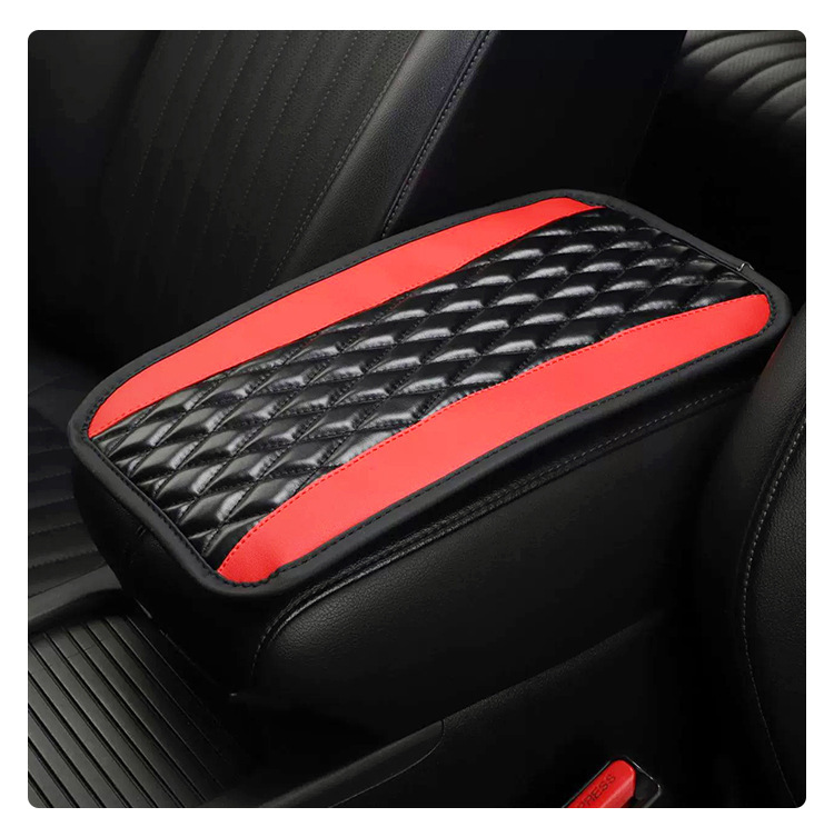 Car massage armrest cushion, car height-increasing pad, leather armrest, universal for all seasons, central pad, arm support pad