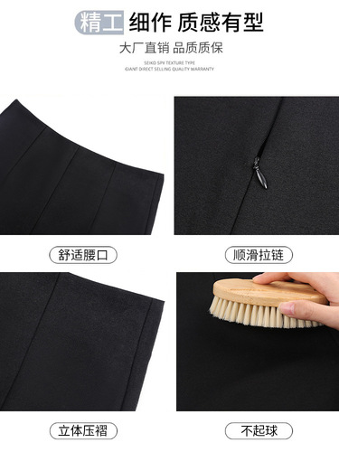 Women's Wool-lined Black Suit Shorts 2025 New High-waisted Tight-fitting Slimming Casual Outerwear Base Leggings