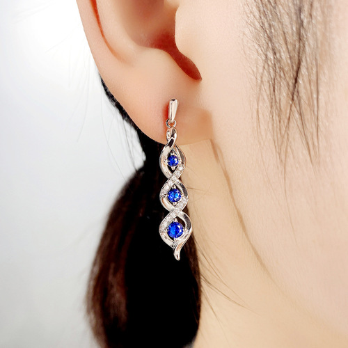 Cao Shi Court Baroque Long Earrings, Elegant Women's Party Accessories, Cross-border Light Luxury Factory Wholesale