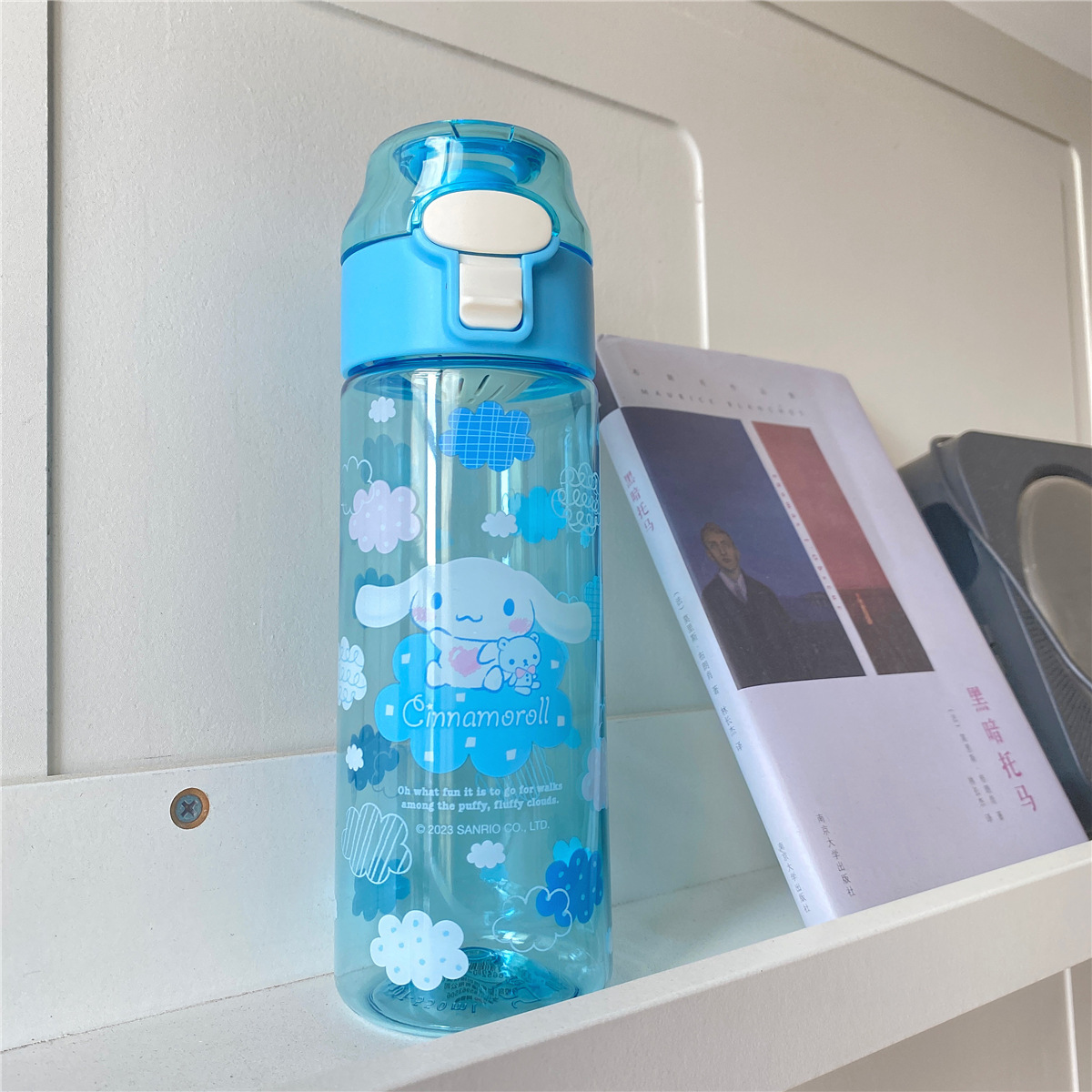 Sanrio taza de agua niñas estudiante de alta apariencia taza de plástico tritan alta temperatura resistente verano lindo niños taza de agua