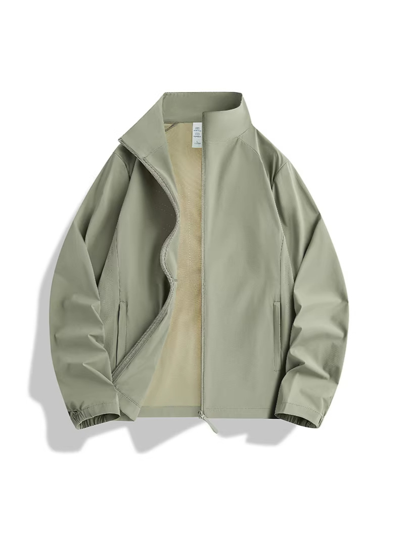 Summer silk travel windbreaker
