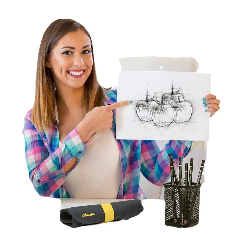 Deli 58125 bosquejo lápiz traje principiante pintura herramienta de dibujo estudiante arte suministros