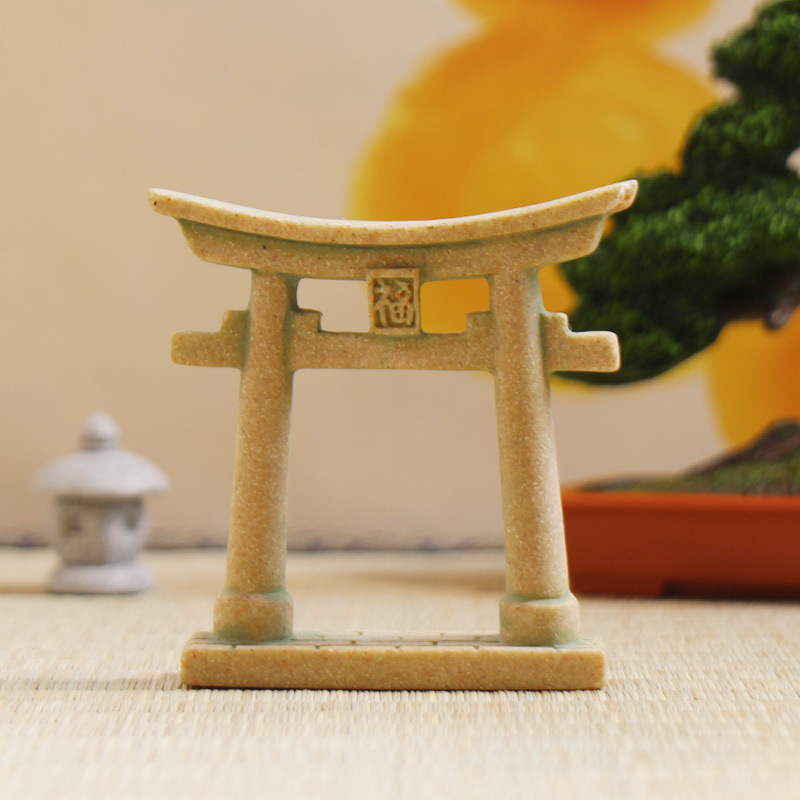 アマゾン鳥居装飾品中国造園古代建築ミニチュアシーンモデルデスクトップ装飾盆栽工芸品