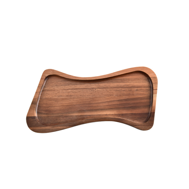 cubiertos de cocina comedor abeja cintura bandeja bandeja de herramientas platos de madera japonés plato de madera sólida bandeja oval