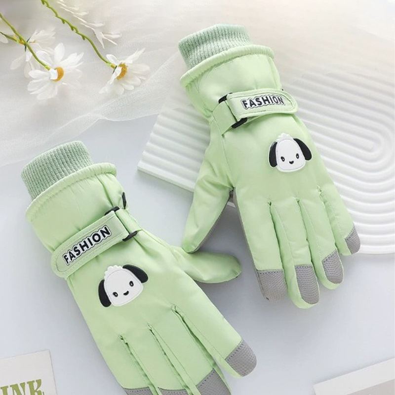 Skiing and cycling upgraded model - green - 1 pair [windproof, warm and temperature locking]