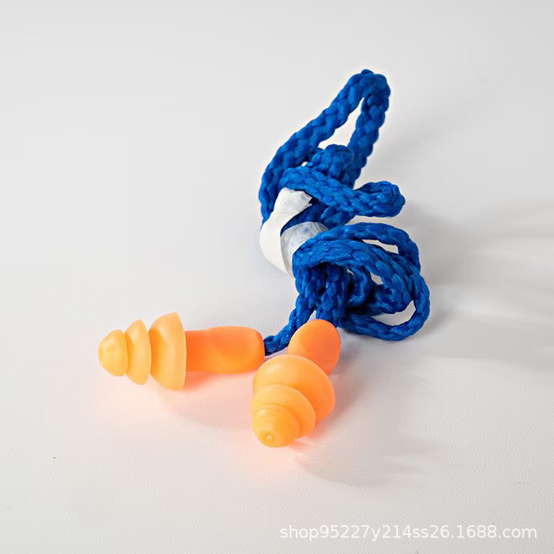 Wired Christmas Tree Silicone Protective Earplugs, Swimming Waterproof, Industrial-Grade Strong Noise-Canceling Earplugs, Factory Ready Stock