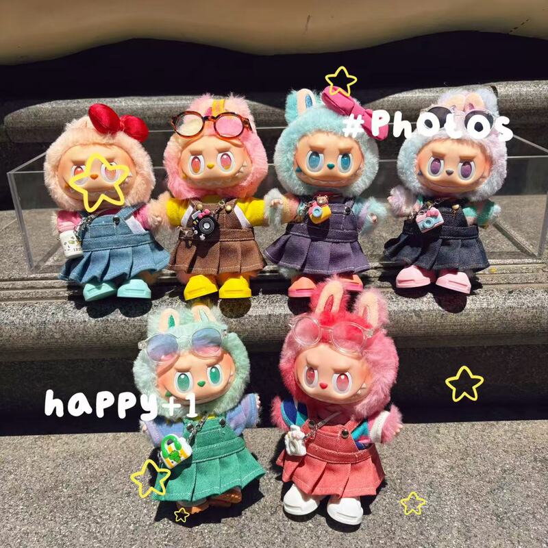 Excluding Doll】Labubu Doll Clothes Lucky Outfit Summer Labubu Change of Clothes 17cm Casual Suspender Skirt Doll Clothes Excluding Doll】Labubu Doll Clothes Lucky Outfit Summer Labubu Change of Clothes 17cm Casual Suspender Skirt Doll Clothes
