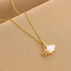 Fashionable necklace stainless steel, chain for key bag , simple and elegant design, does not fade, wholesale