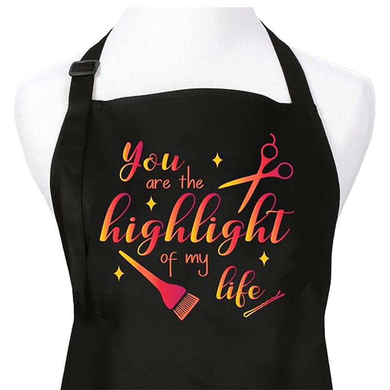 Transfronterizo Amazon poliéster delantal logotipo personalizado belleza manicura peluquería ropa de trabajo a prueba de manchas delantal al por mayor