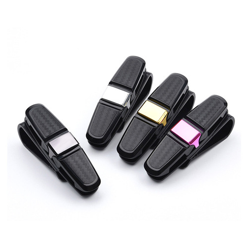 Car glasses holder carbon fiber car glasses holder bill holder multifunctional creative 10.5*4 car ID holder