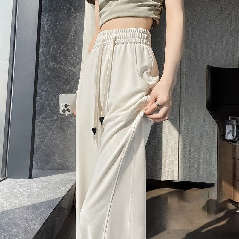 plus size Banana Sports Pants Women's Autumn and Winter New High Waist Wide Leg Slimming Black Casual Straight Trousers