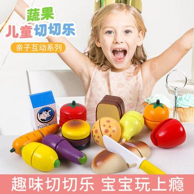 children Play house simulation fruit Vegetables bread Be absolutely sure to girl Toys Cut fruit kitchen Food suit