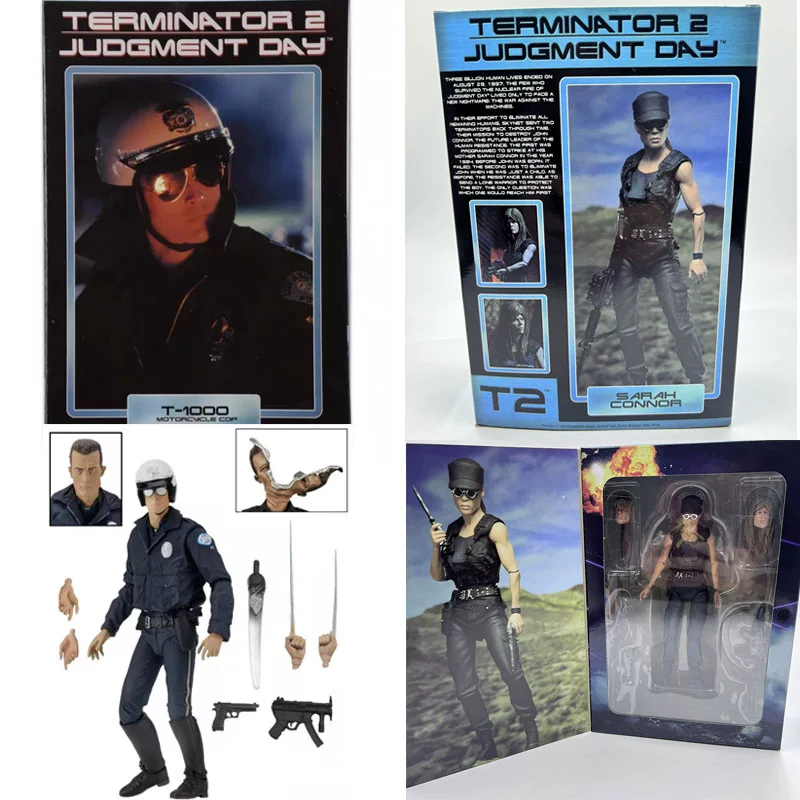 NECA Терминатор 2 T1000 Изображение полицейский edition Sarannor 7-дюймовые коробочные модели игрушки