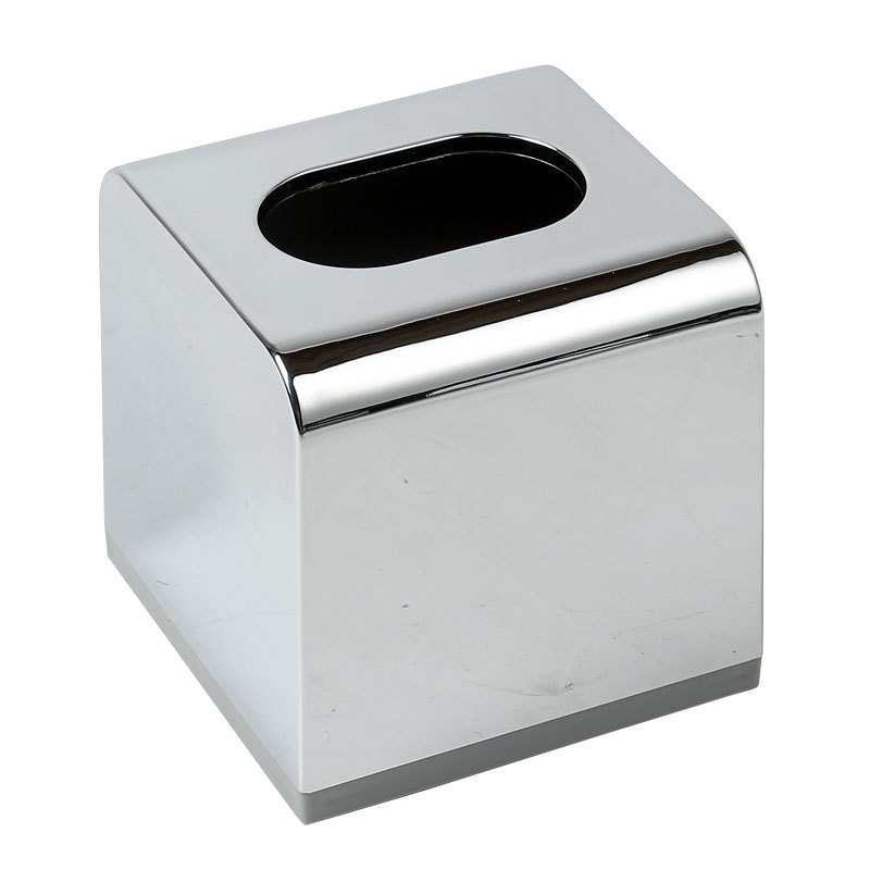 Galvanoplastia caja de pañuelos sala de estar rollo de papel tubo Hotel habitación de invitados caja de pañuelos de escritorio caja de almacenamiento transfronterizo