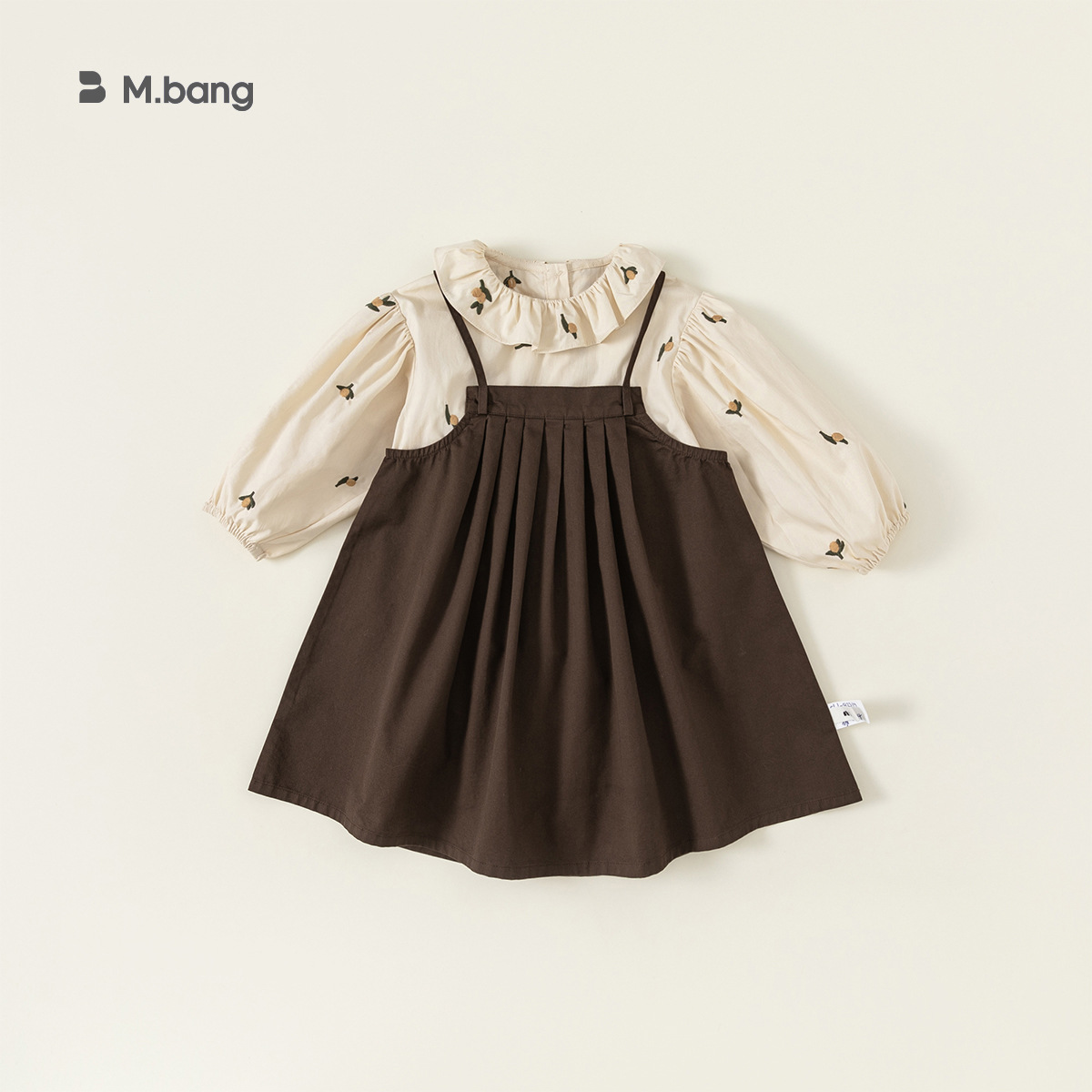 Babycity ropa de primavera para niñas traje estilo preppy camisa falda de la Liga de dos piezas ropa para niños QT23156