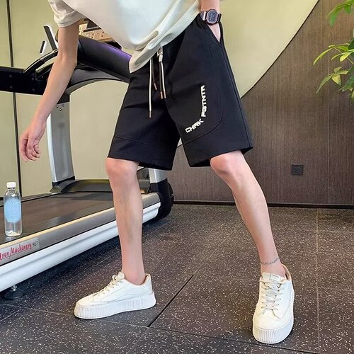 Men's Summer Korean Style Trendy Loose Thin Five-Finger Straight Leg Casual Pants American Style Big Underwear