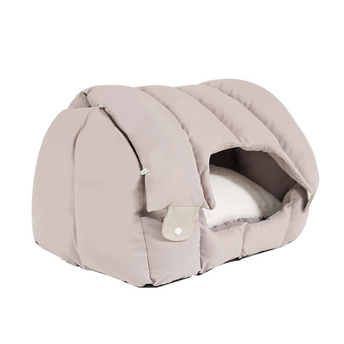 Dual-purpose arched cat nest, fully enclosed warm cat nest, soft and comfortable sofa pet nest, universal deformable for cats and dogs